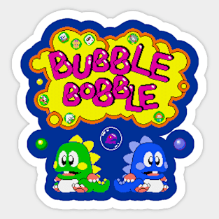 Bubble Bobble Sticker